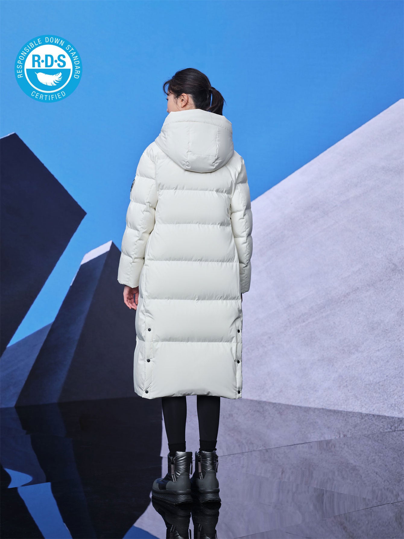 TANBOER Women's Long Thick Hooded Down Jacket | Tanboer