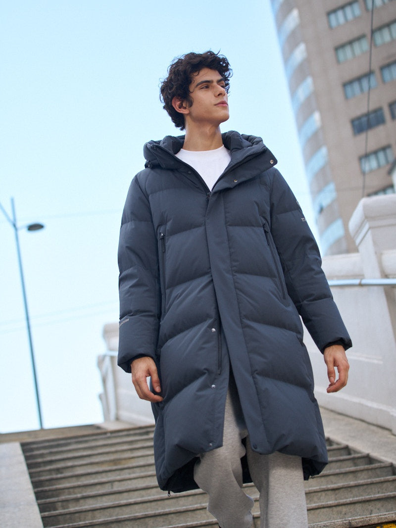 TANBOER Men's Down Jacket Long Thick Warm Jacket | Order Now from