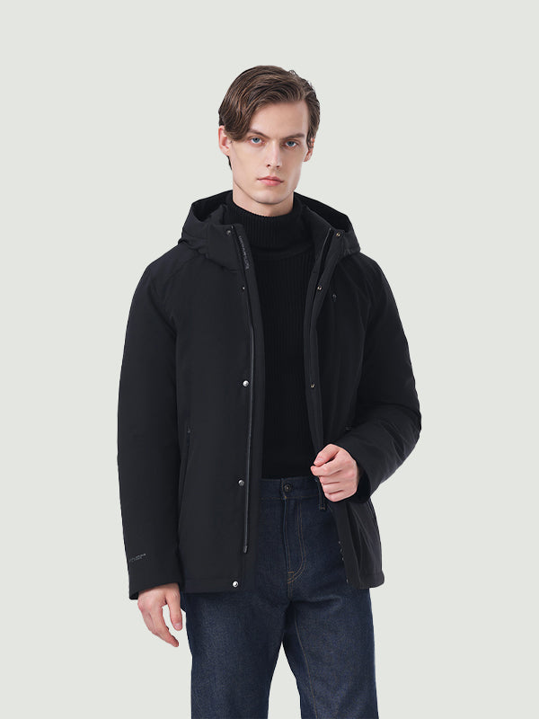 TANBOER Men's Business Down Coat with Detachable Jacket