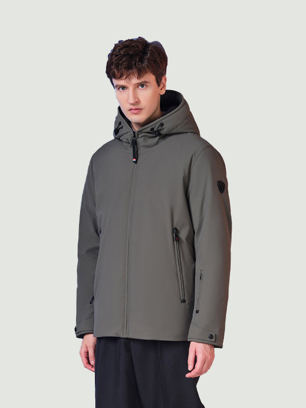 TANBOER タンボア　ダウン　Hooded Down Jacket TANBOER Men's Down Jacket Long Thick Warm Jacket | Order Now from