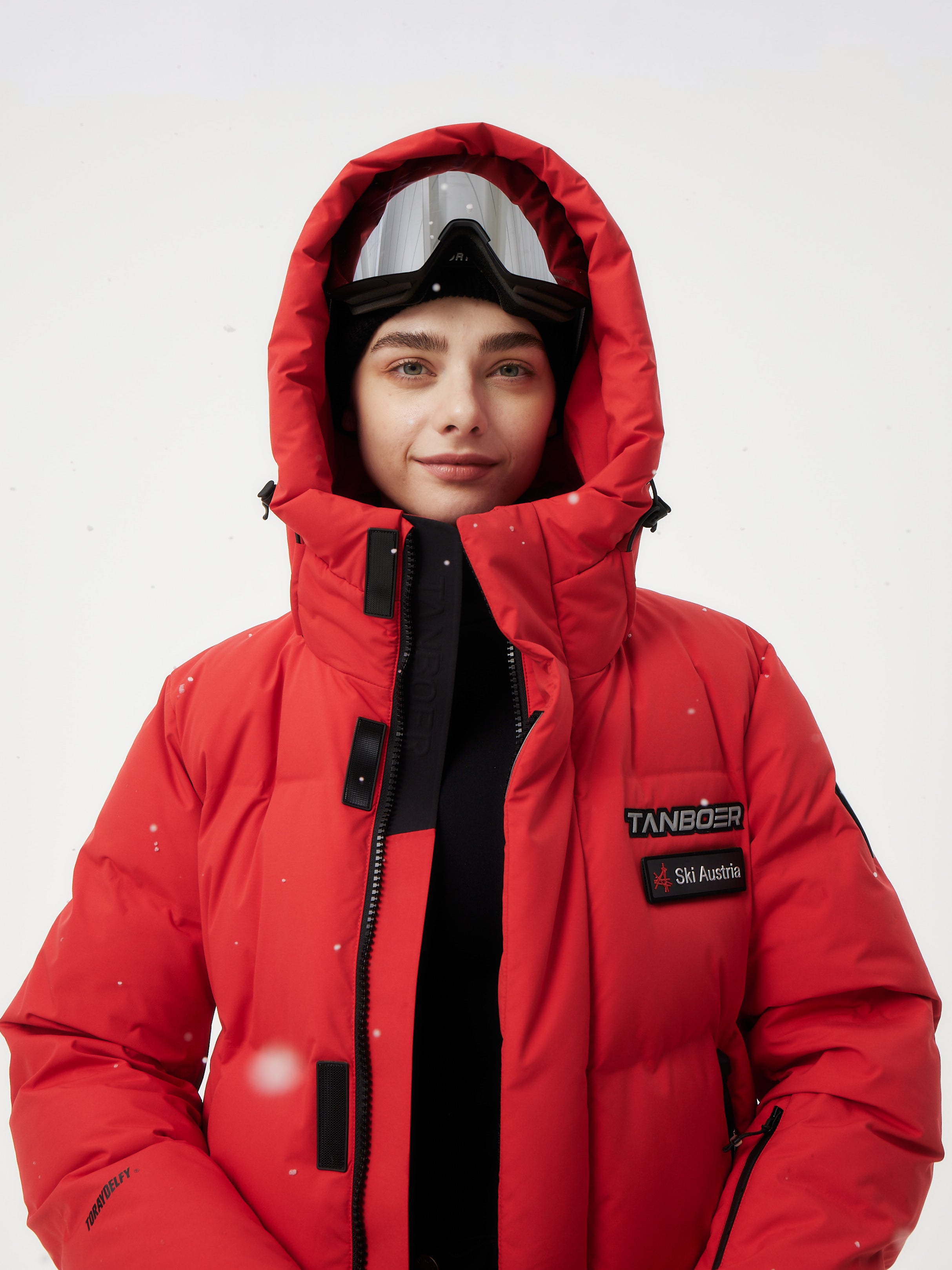 TANBOER Unisex Long Ski Suit Warm Thick Goose Down Jacket | Tanboer