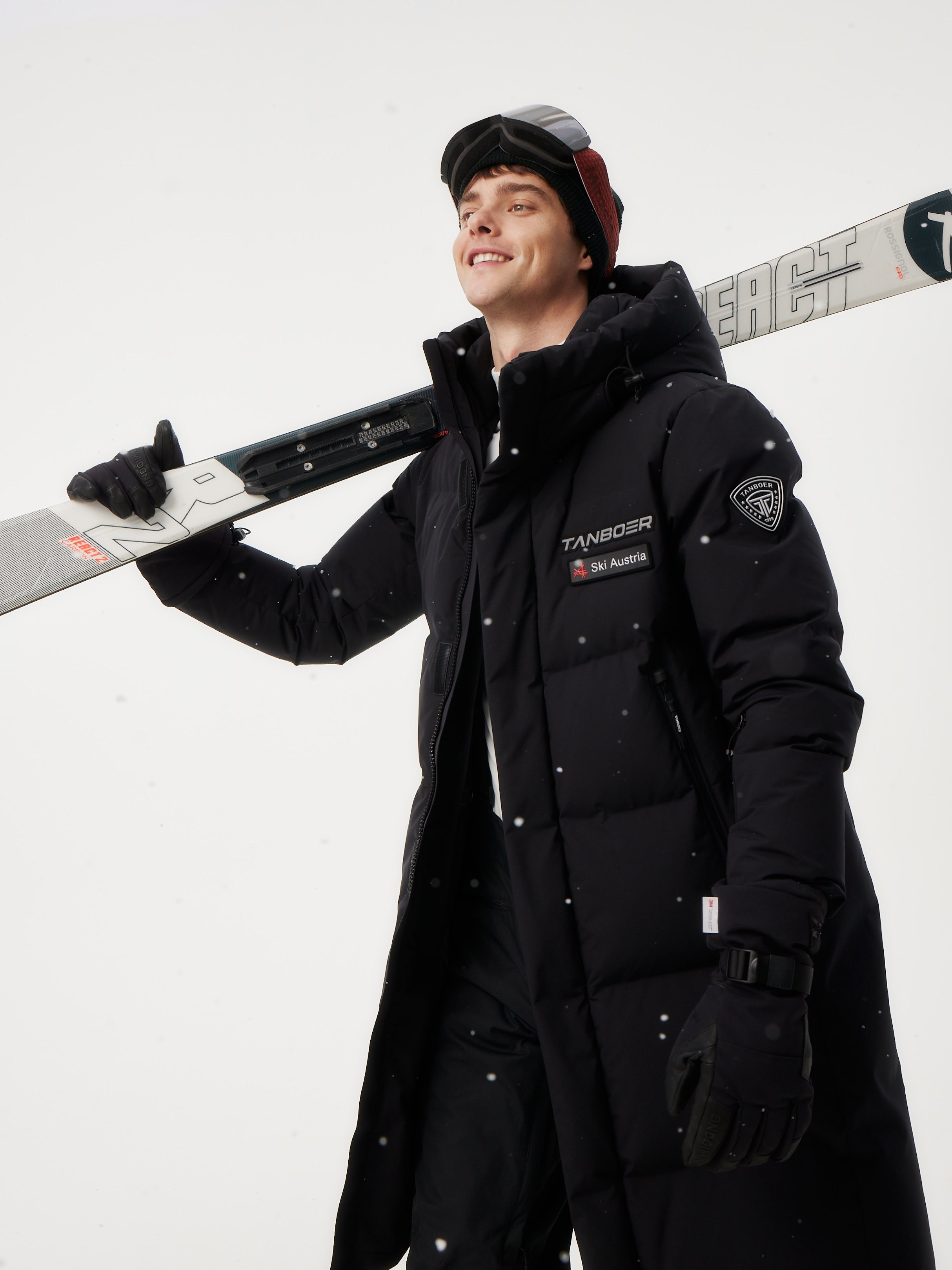 TANBOER Unisex Long Ski Suit Warm Thick Goose Down Jacket | Order